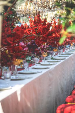 güzel sonbahar masa ayarları