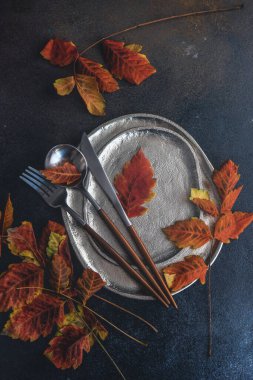 Arkaplanda sonbahar tablosu ayarı