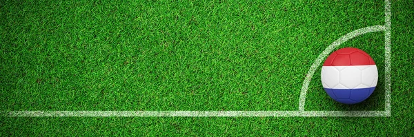 Imagen Compuesta Fútbol Colores Holandeses —  Fotos de Stock