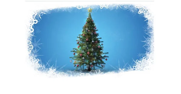 Beautiful Festive Christmas Tree New Year Christmas Background — Stock Photo, Image