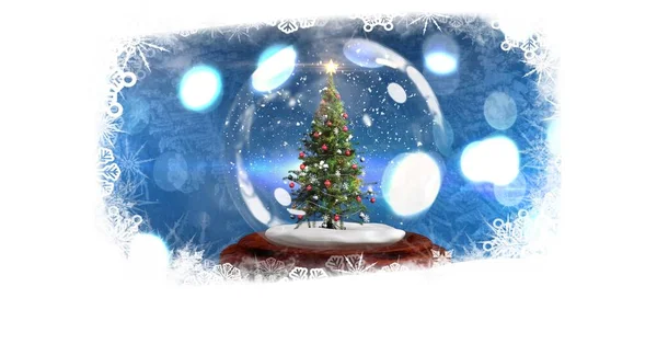 Árvore Natal Festiva Bonita Para Ano Novo Fundo Natal — Fotografia de Stock