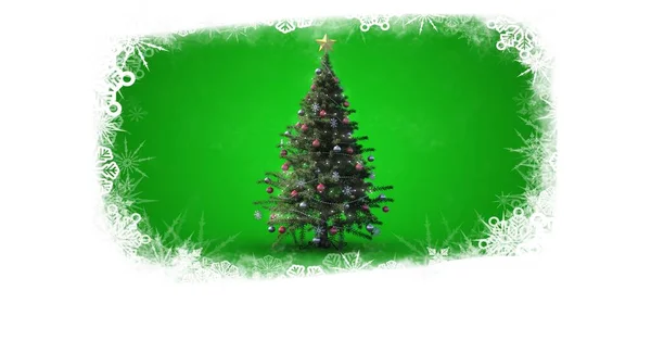 Krásný Slavnostní Vánoční Stromeček Pro Nový Rok Nebo Vánoční Pozadí — Stock fotografie