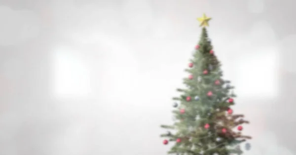 Yılbaşı Için Güzel Bir Noel Ağacı Noel Arkaplanı — Stok fotoğraf