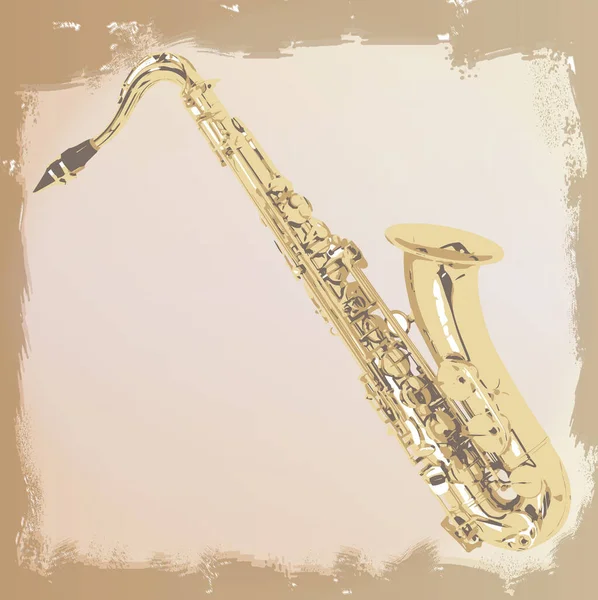 Saxofonové Pozadí Barevné Ilustrace — Stock fotografie