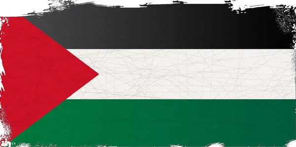 Bandeira Palestine Grunge — Fotografia de Stock