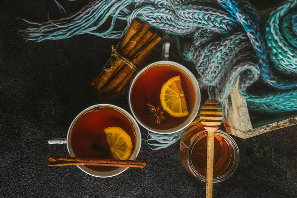 Вид Крупним Планом Здоровий Смачний Гарячий Чай Концепція Чаю — стокове фото