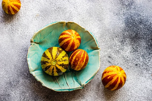Primer Plano Mini Melones Orgánicos — Foto de Stock