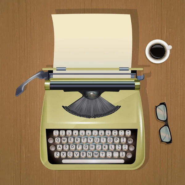 Illustration Der Schreibmaschine Bunt — Stockfoto