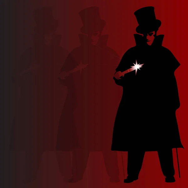 Jack Ripper Dark Red Background — Stock Photo, Image