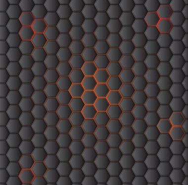 Altıgen yanarak bahislerin doğru arka plan. Vektör çizim