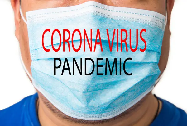 Man Mask Corona Virus Pandemic — Stock Photo, Image