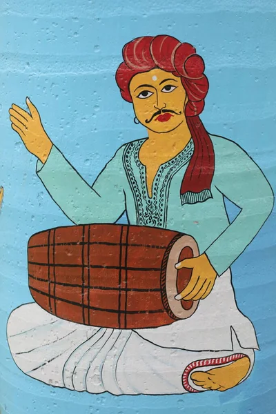 Indian Wiejskie Prace Artystyczne Ulicy — Zdjęcie stockowe
