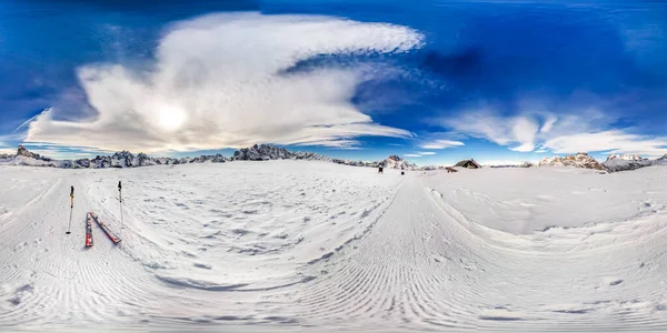 Kilátás Olasz Alpok Télen — Stock Fotó