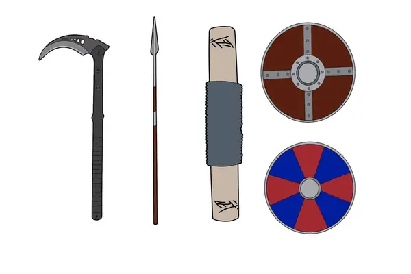 Středověká Zbraň Zblízka — Stock fotografie