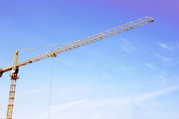 Construction Crane Sky Background — Stock Photo, Image