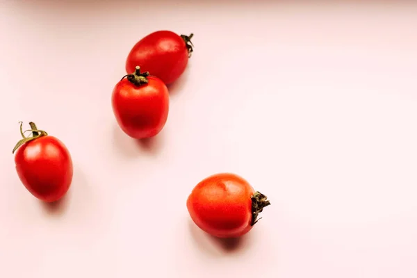Närbild Färska Mogna Ekologiska Tomater — Stockfoto