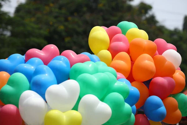 Barevné Vzduchové Balónky Ulici — Stock fotografie