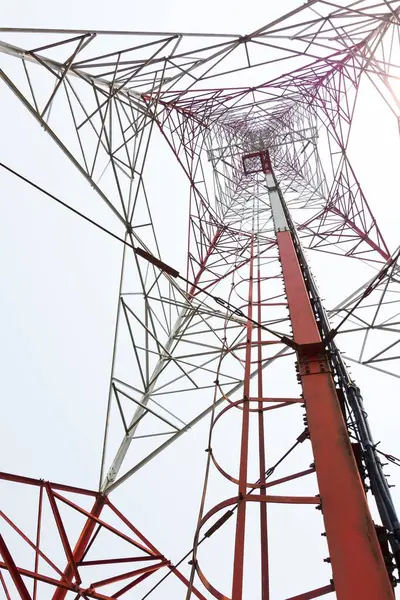 antenna repeater tower  close-up view