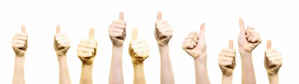 Thumbs Gesture Close View — Stock Photo, Image
