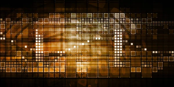 Ilustración Tecnología Abstracta Arte Digital — Foto de Stock