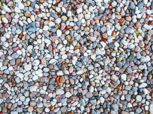 Fondo Natural Con Piedras Playa Coloridas Piedras Orillas Del Mar —  Fotos de Stock