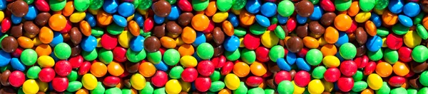 Panorama Pequeños Caramelos Jalea Colores Jalea Multicolor —  Fotos de Stock