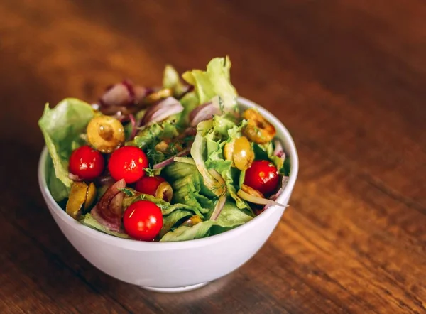 Taze Salata Sağlıklı Gıda Konsepti — Stok fotoğraf