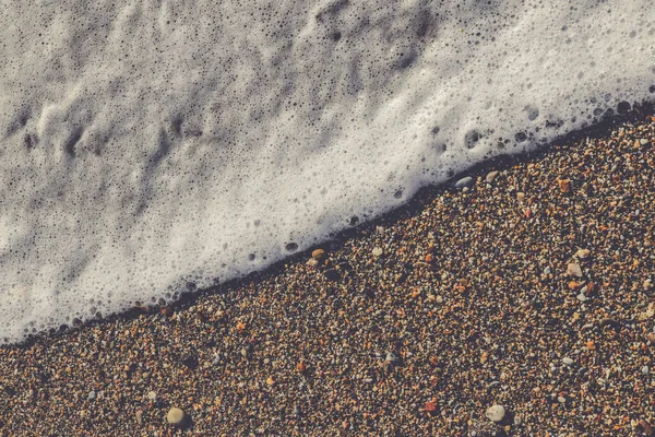 Espuma Agua Mar Playa Textura Fondo Marino Verano —  Fotos de Stock