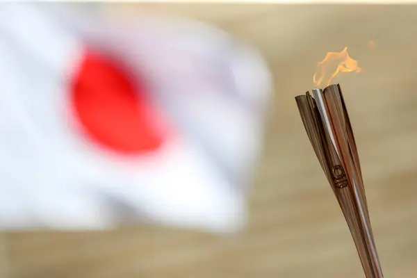 Olympic Flame Handover Ceremony Tokyo 2020 Summer Olympic Games — Stock Photo, Image