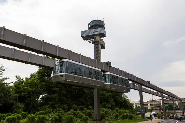 Public transportation system Sky-Train hanging
