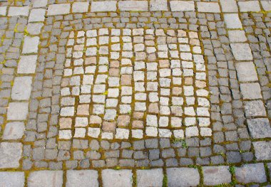 Parke taşı yakınlaştırma görünümünün ayrıntıları