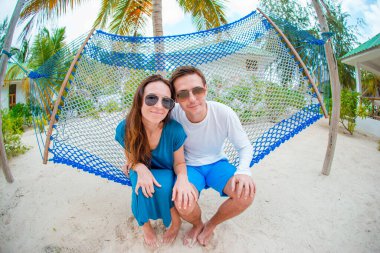 Yaz tatili hamakta rahatlatıcı ailesi