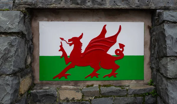 Bandiera Del Galles Vicino — Foto Stock