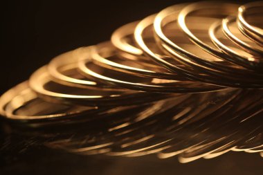 Metal Halkalar yakın çekim görünümü