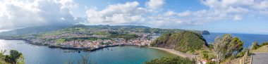 Azores takımadalarında yürüyün. Faial Adası 'nın keşfi, Azores. Portekiz, Azores. Horta