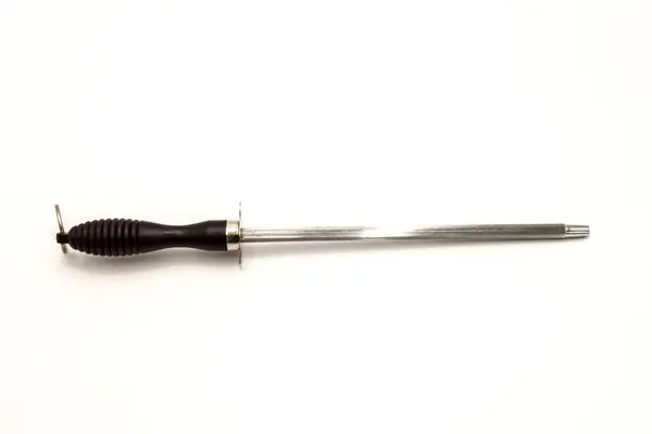 Knife Sharpener Black Handle — Stock Photo, Image
