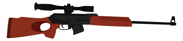 Scharfschützengewehr Mit Zielfernrohr Illustration Vektor Auf Weißem Hintergrund — Stockfoto