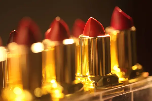 Fashion Lipsticks Makeup Cosmetics — Stock Photo, Image