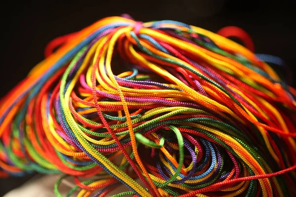 Multicolor Ropes Bright Background — Stock Photo, Image