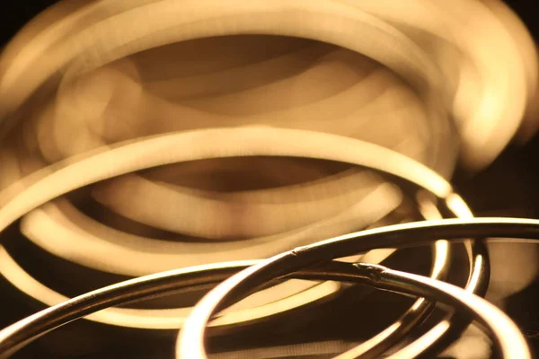 Metal Rings Closeup View — Stock Photo, Image
