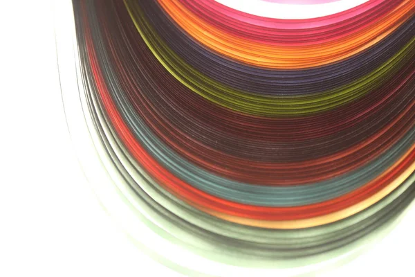 Cordas Multicoloridas Fundo Brilhante — Fotografia de Stock