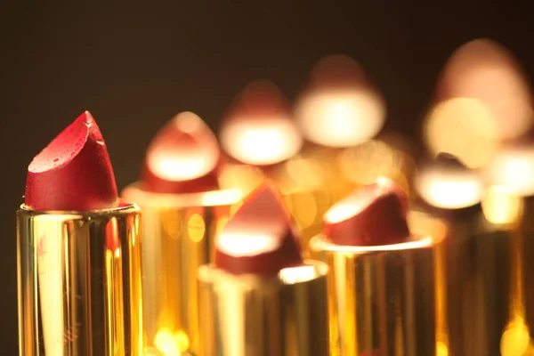 Fashion Lipsticks Makeup Cosmetics — Stock Photo, Image