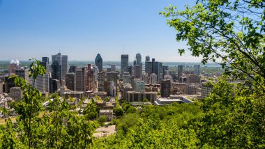 Mont Royal Dağı 'ndan Montreal silueti