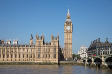 Londra 'daki Bigben Kulesi manzarası