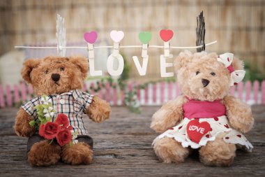 Sevimli Sevgililer Günü tebrik kartı. Neşeli arkaplan