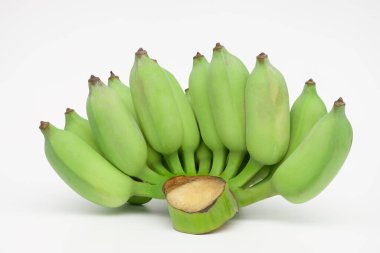 Beyaz arkaplanda izole muzlar 