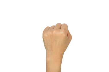 El beyaza yumruk atıyor.