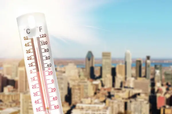 Thermometer Heatwave Close — Stock Photo, Image
