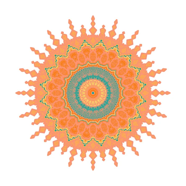 Astratto Mandala Illustrazione Ornamento Sfondo Illustrazione — Foto Stock