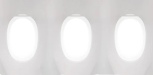 Μεμονωμένο Παράθυρο Του Αεροπλάνου Από Την Άποψη Του Καθίσματος Του — Φωτογραφία Αρχείου